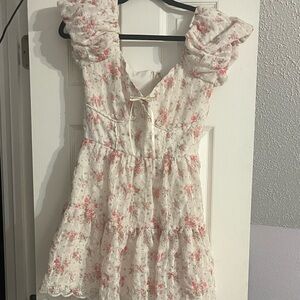 Altar'd State • Ainsley Floral Embroidered
Mini Dress